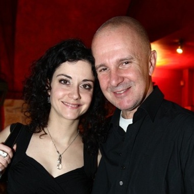 composer Ondřej Soukup with Slovak singer Lucia Šoralová